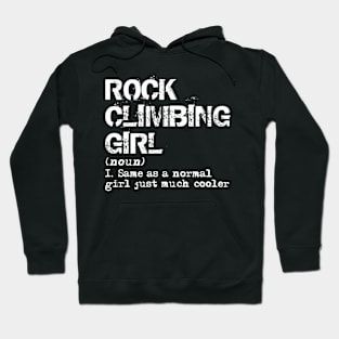 Rock Climbing Girl Definition Hoodie